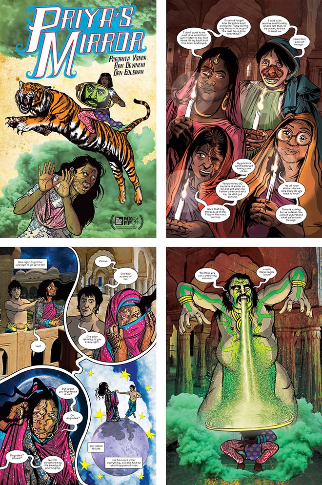 Priya's Mirror augmented reality comic book