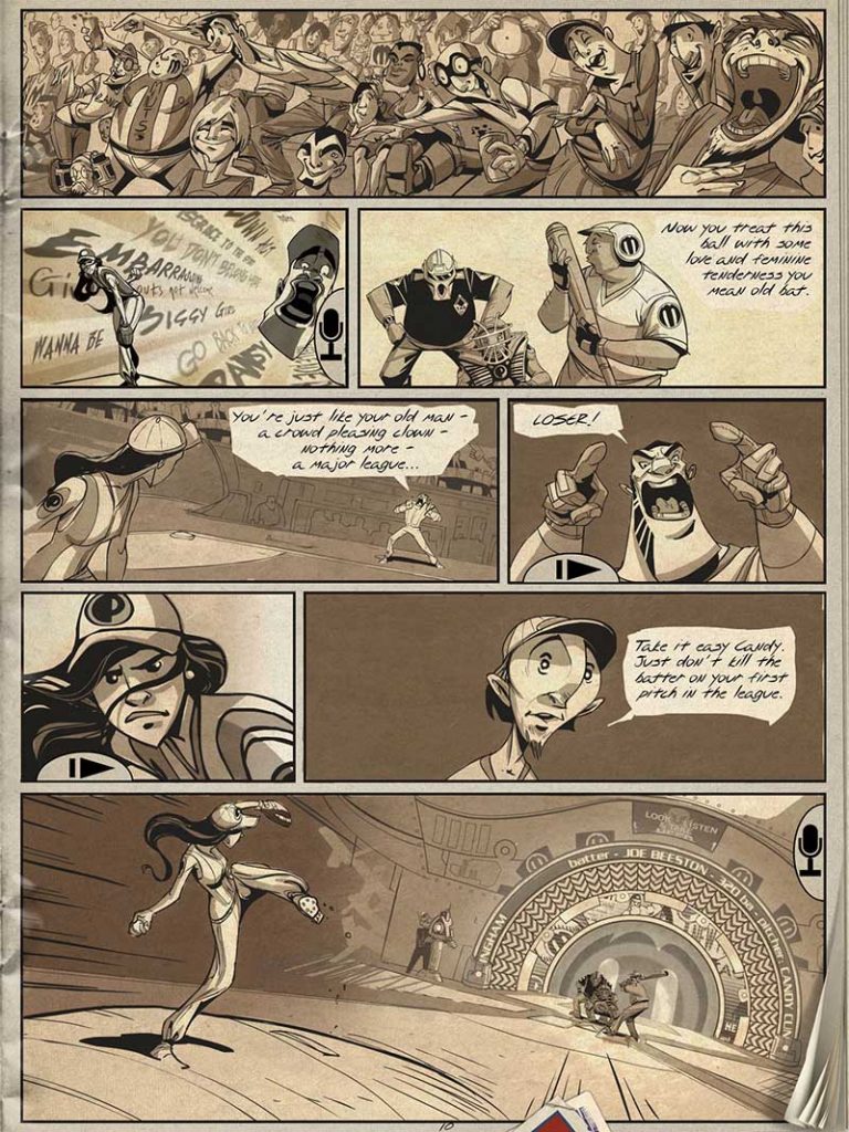 Bottom of the Ninth by Ryan Woodward animated graphic novel