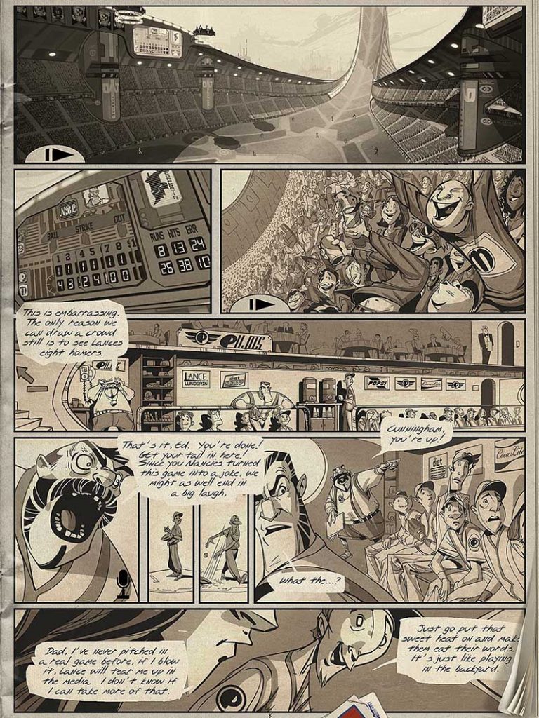 Bottom of the Ninth by Ryan Woodward animated graphic novel